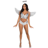 Metallic Angel Wings & Halo Set