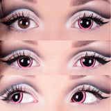 Acid I - Mini Sclera Contact Lenses - Pink 15.2mm