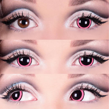 Acid I - Mini Sclera Contact Lenses - Pink 15.2mm