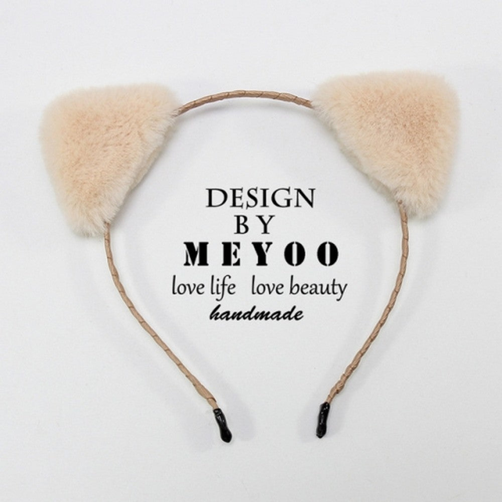 Plush Cat Ears  Fashion Hair Band