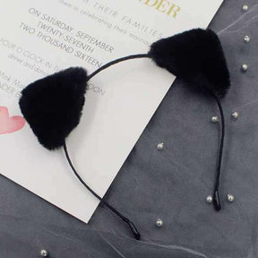 Plush Cat Ears  Fashion Hair Band