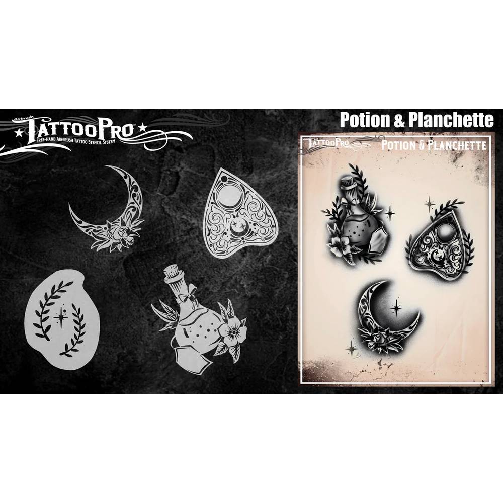 Tattoo Pro Potion et Planchette pochoir pour tatouage - 191