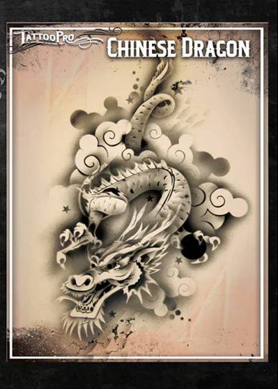 Tattoo Pro Chinese Dragon Stencil | Airbrush Tattoo Kit – Imagine Le Fun