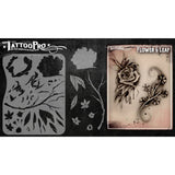 Tattoo Pro Flower & Leaf Stencil - 109