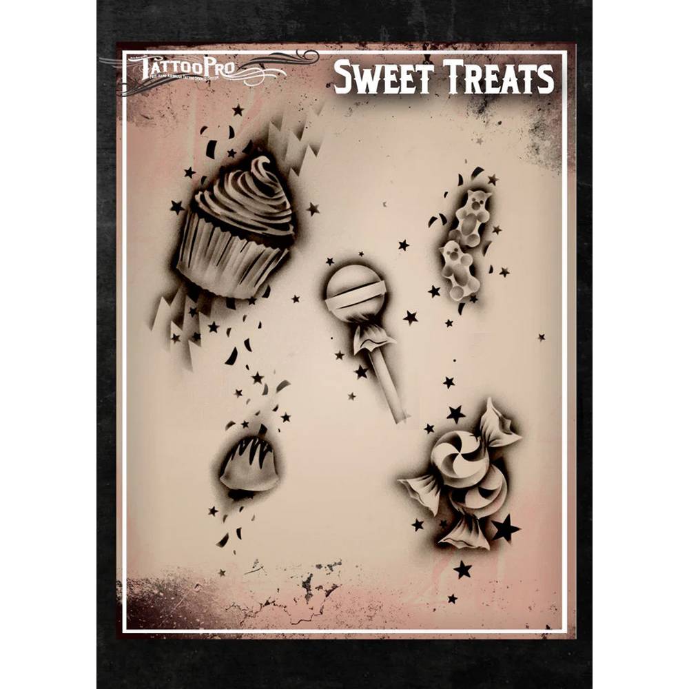 Tattoo Pro Sweet Treats Stencil - 110