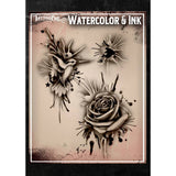 Tattoo Pro Watercolor & Ink Stencil - 111