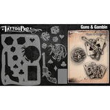 Tattoo Pro Guns & Gamblin' Stencil - 115