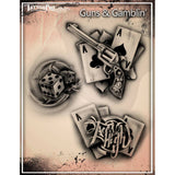 Tattoo Pro Guns & Gamblin' Stencil - 115