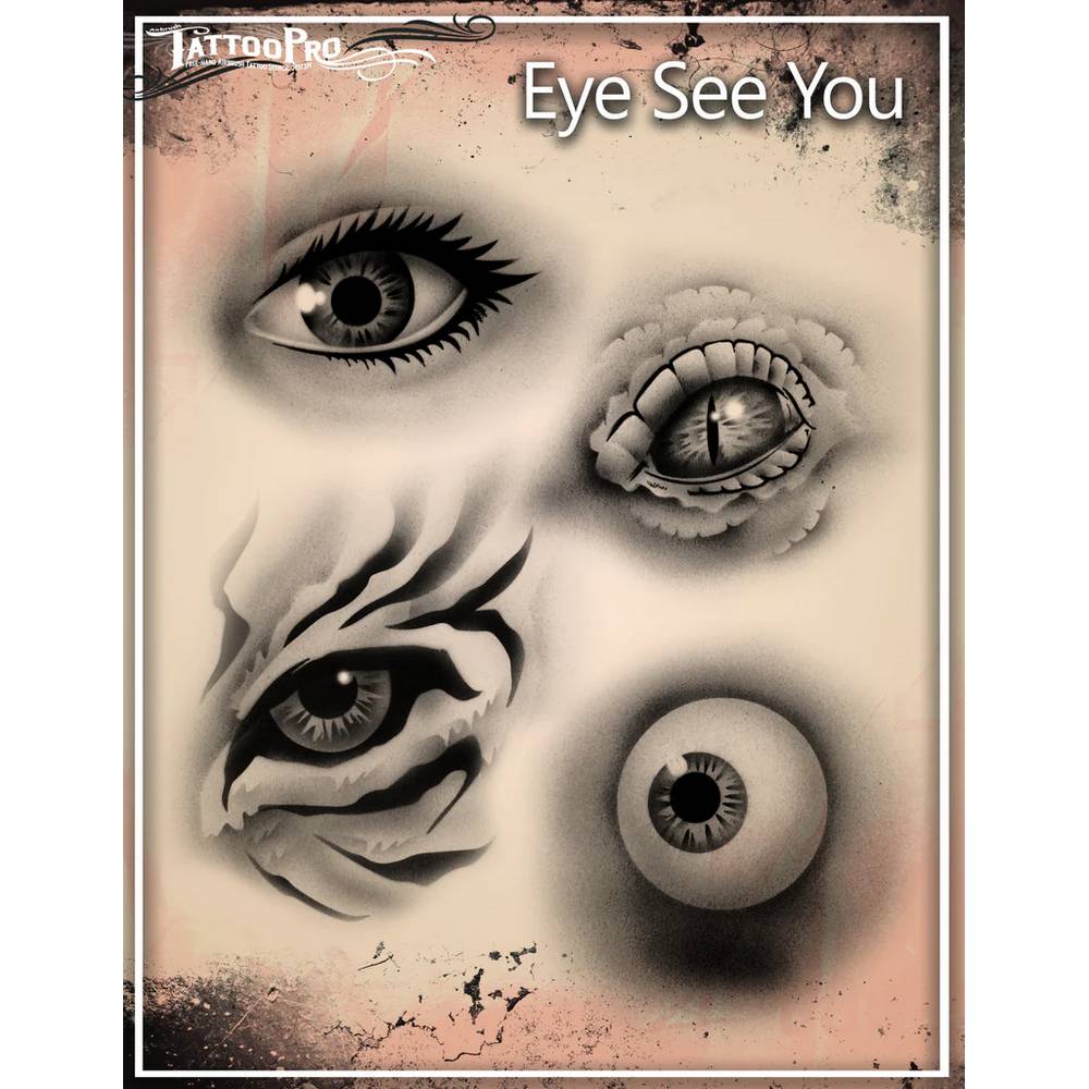 Tattoo Pro Eye See You Stencil - 119