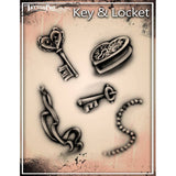 Tattoo Pro Key & Locket Stencil - 123