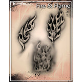 Tattoo Pro Fire & Flame Stencil - 124