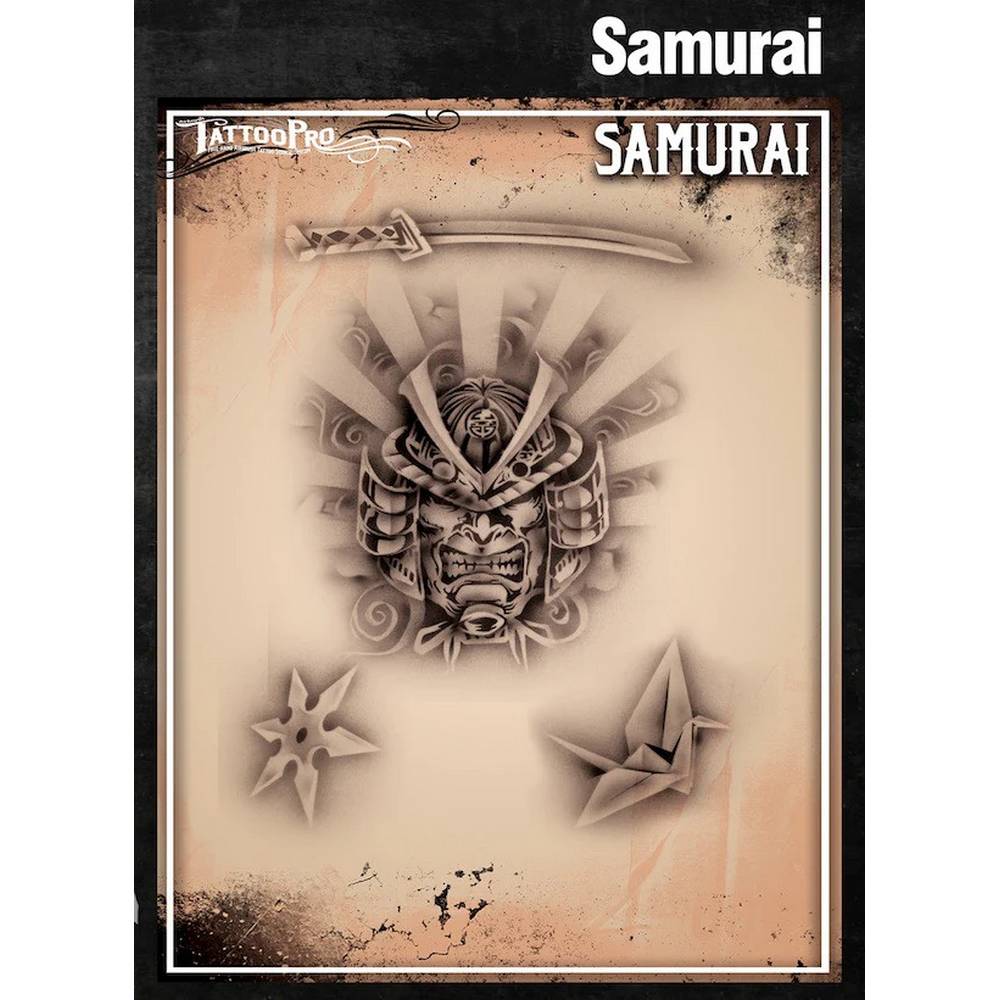 Tattoo Pro Samurai Stencil - 125