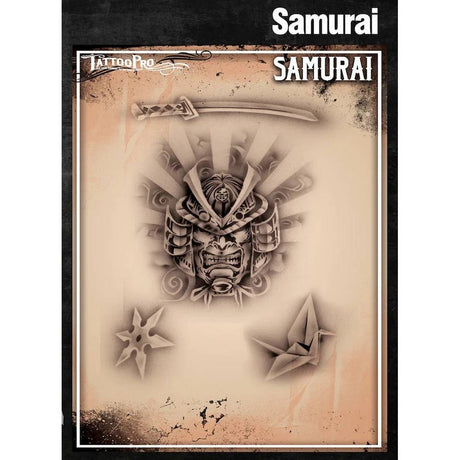 Tattoo Pro Samurai Stencil - 125