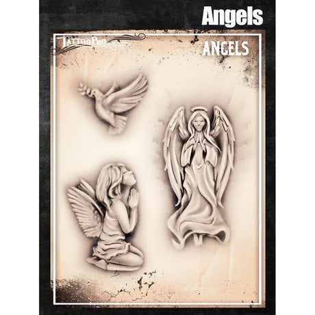 Tattoo Pro Angels Stencil -153