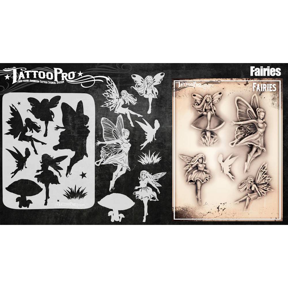 Tattoo Pro Fairies Stencil - 157