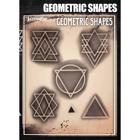 Tattoo Pro Geometric Shapes Stencil - 171