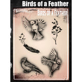 Tattoo Pro oiseaux Pochoir tatouage Birds Of Feather 185