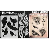 Tattoo Pro oiseaux Pochoir tatouage Birds Of Feather 185