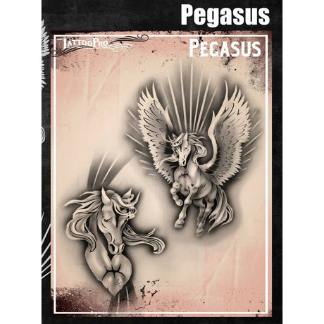 Tattoo Pro Pegasus Stencil - 187