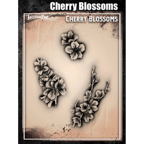 Tattoo Pro Cherry Blossoms Stencil - 195