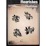 Tattoo Pro Flourishes Stencil - 205
