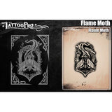 Tattoo Pro Flame Moth Stencil - 207