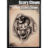 Tattoo Pro Pochoir Clown Effrayant - Unités S107