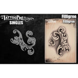 Tattoo Pro Pochoir Filigrane - Singles S115