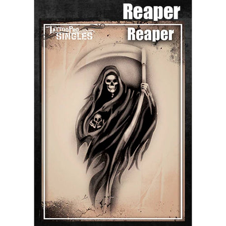 Tattoo Pro Reaper Stencil - Singles S116