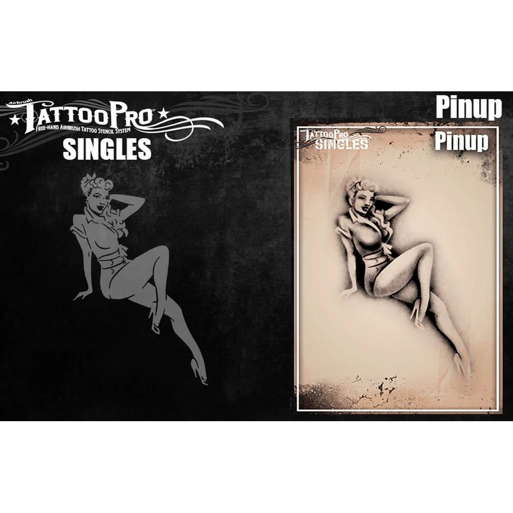 Tattoo Pro Pochoir Pin-up - Unités S118
