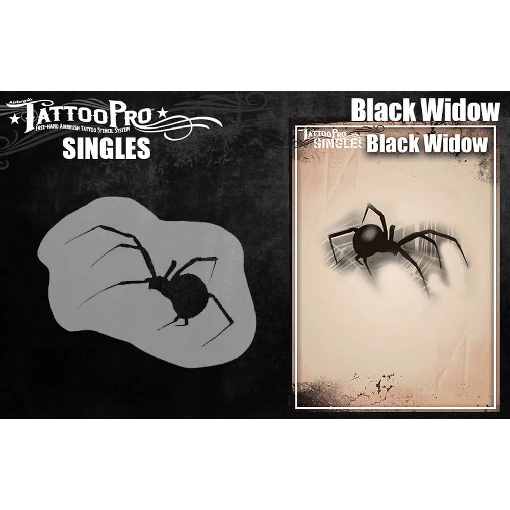 Tattoo Pro Pochoir Black Widow - Pièces individuelles S119