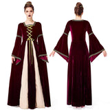 Princesse médiévale en velours - costume adulte