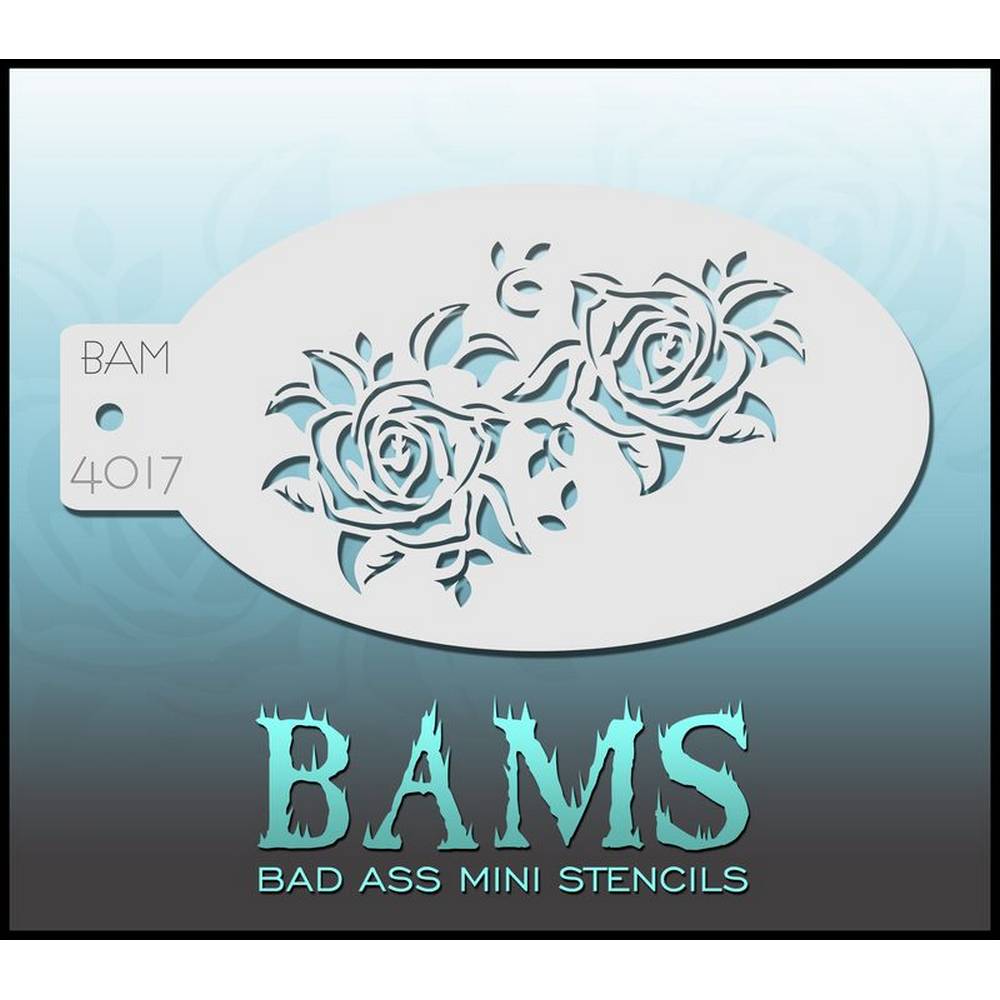 Pochoir roses - BAM 4017 Bad Ass Stencils