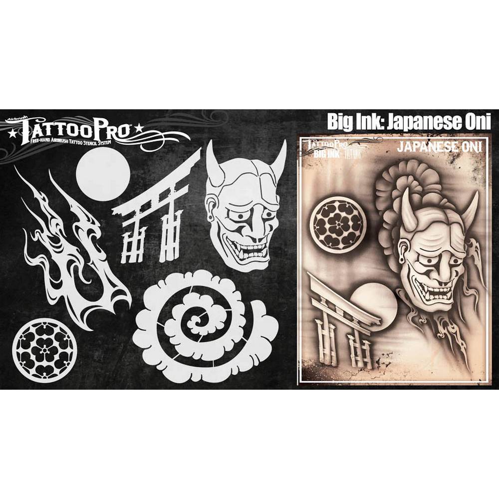 Tattoo Pro Oni Japonais Pochoir Tatouage - Big Ink 103