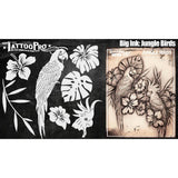 Tattoo Pro Jungle Birds Stencil - Big Ink 104