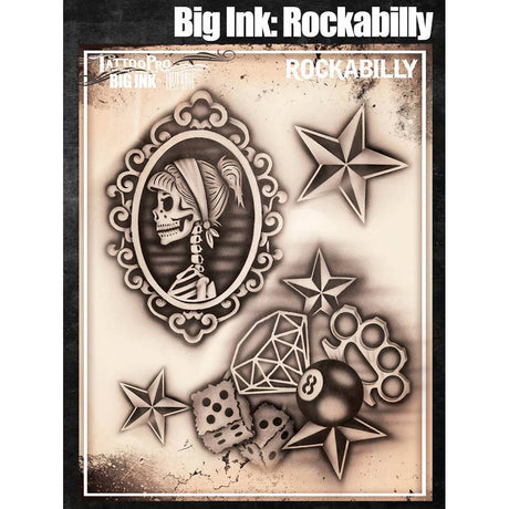 Tattoo Pro Rockability Stencil - Big Ink 105