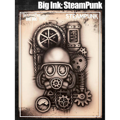 Tattoo Pro Steampunk Stencil - Big Ink 106