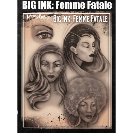Tattoo Pro Femme Fatale Stencil - Big Ink 108