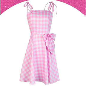 80's dress plaid sundress costume - adult