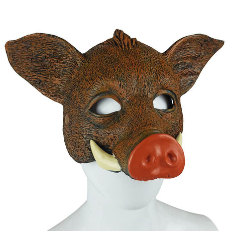 Masque de sanglier sauvage en latex