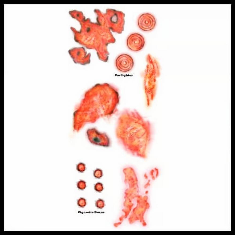 Burned Alive Trauma FX Temp Tattoos