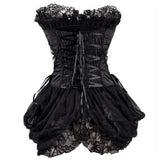 Black Corset with Petticoat