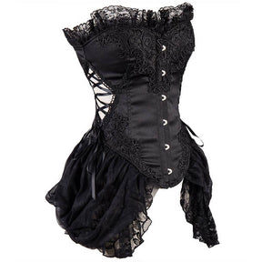 Black Corset with Petticoat