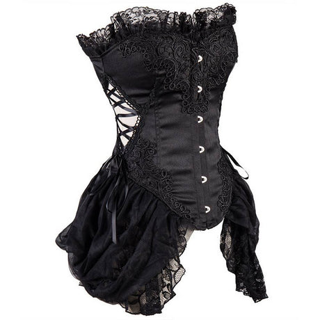 Black Corset with Petticoat