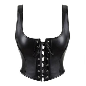 Women's Crop Black Corset