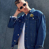 Sheriff Star Badge Brooch Pin