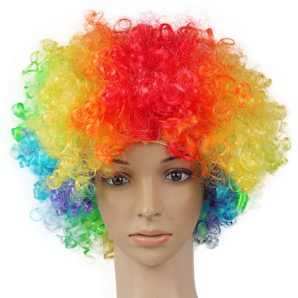 Perruque afro de clown star du cirque - adulte