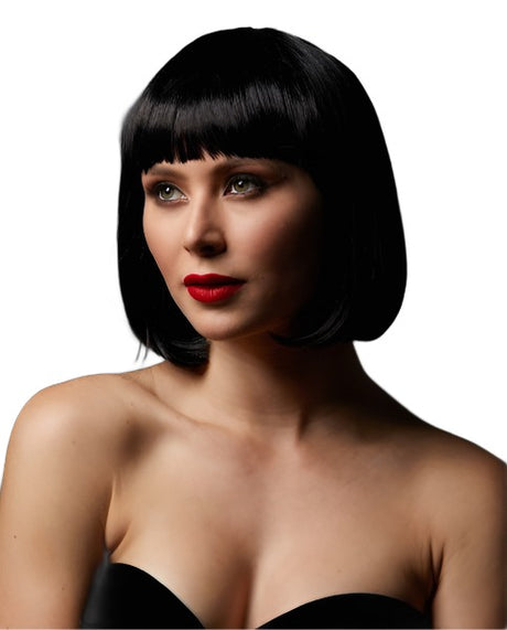 Cindy short blonde bob wig with bangs