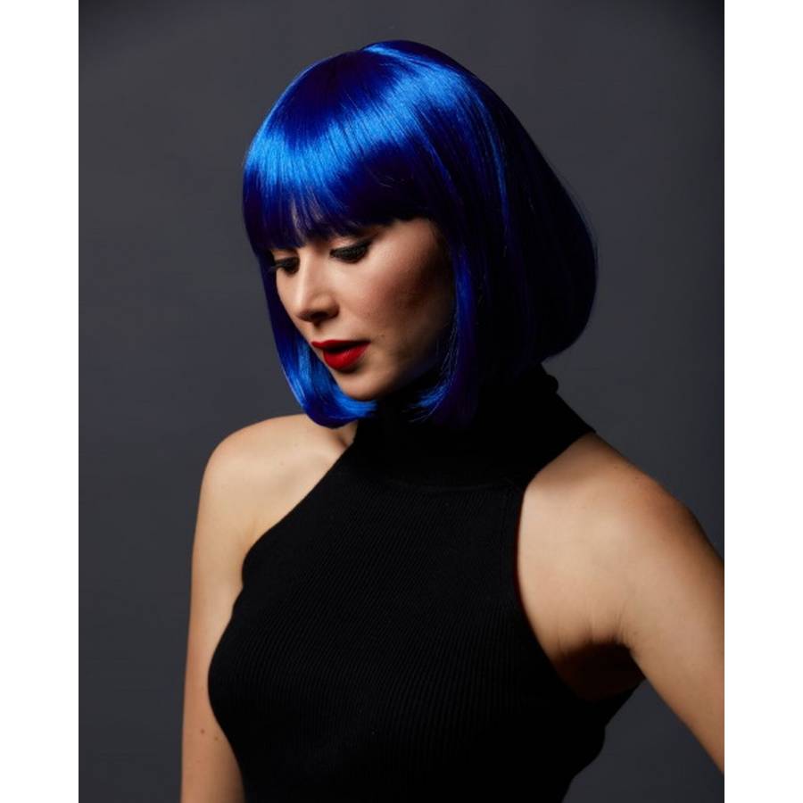 Cindy short blonde bob wig with bangs