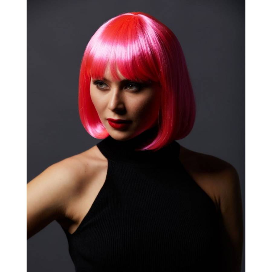 Cindy short blonde bob wig with bangs